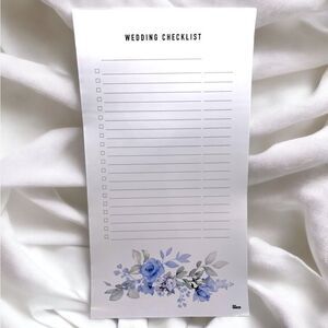 NWT M.C. Squares Wedding Checklist Reusable Adhesive Dry Erase Board